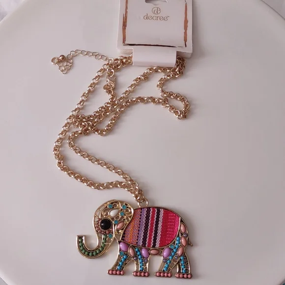 Decree Elephant Necklace - Picture 1 of 5